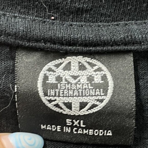 Y2K T Shirt Money Signs Multicolor Hip Hop Ish & Mal International 5XL Black - Picture 3 of 9